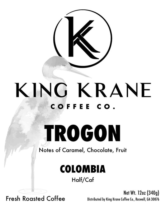 Trogon – Colombian Coffee Beans | Half-Caf Medium-Dark Roast