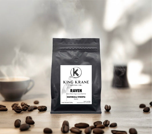 Raven – Guatemala Ethiopia Coffee Blend | Ultra Dark Roast