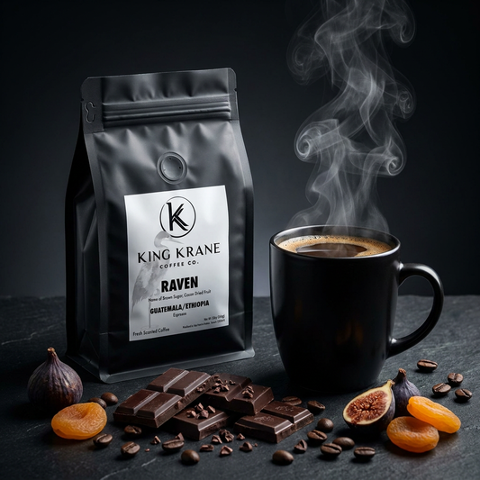 Raven – Guatemala Ethiopia Coffee Blend | Ultra Dark Roast