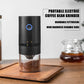 Portable electric coffee grinder with precision ceramic burrs, offering customizable grind settings for a fresh, customized brew anywhere.