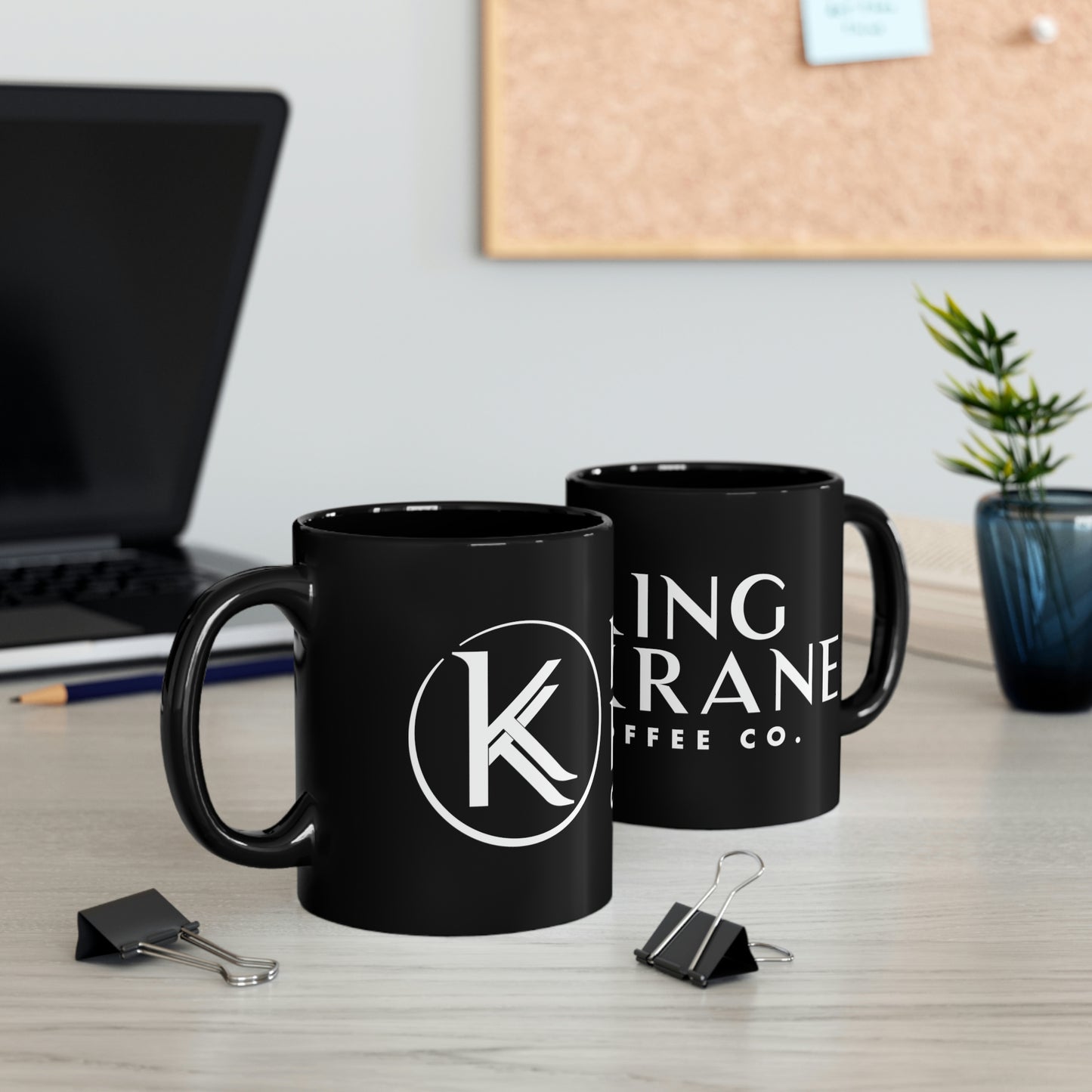 Full Logo Black Mug